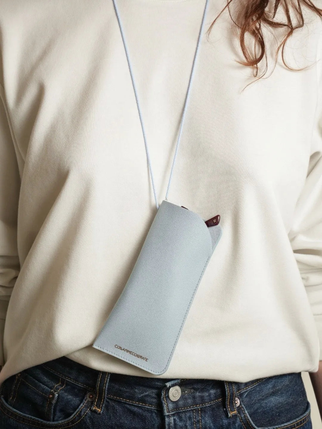 Light Blue Glasses Case
