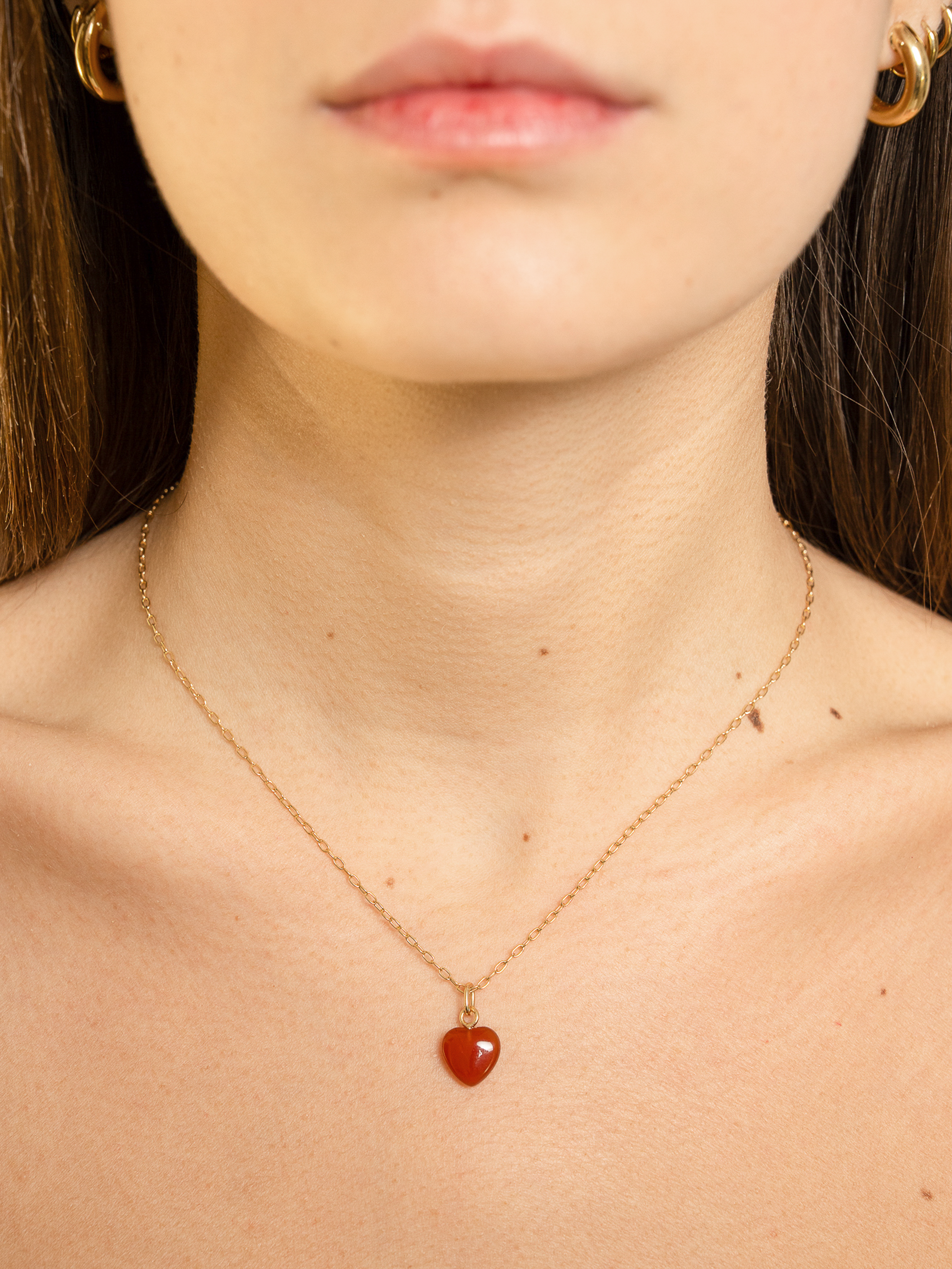 Ciondolo Cuore in pietra dura