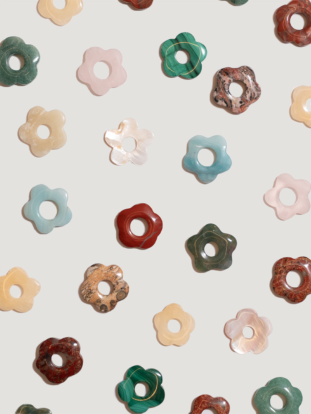 Ciondolo Fiore in pietra dura