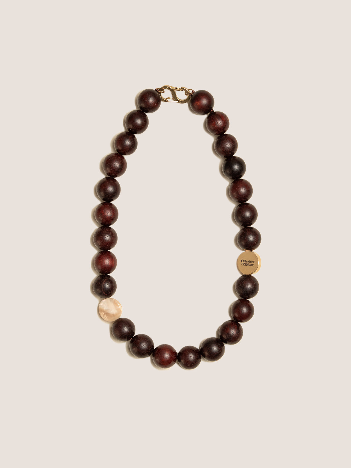 collanine colorate collana legno e madreperla