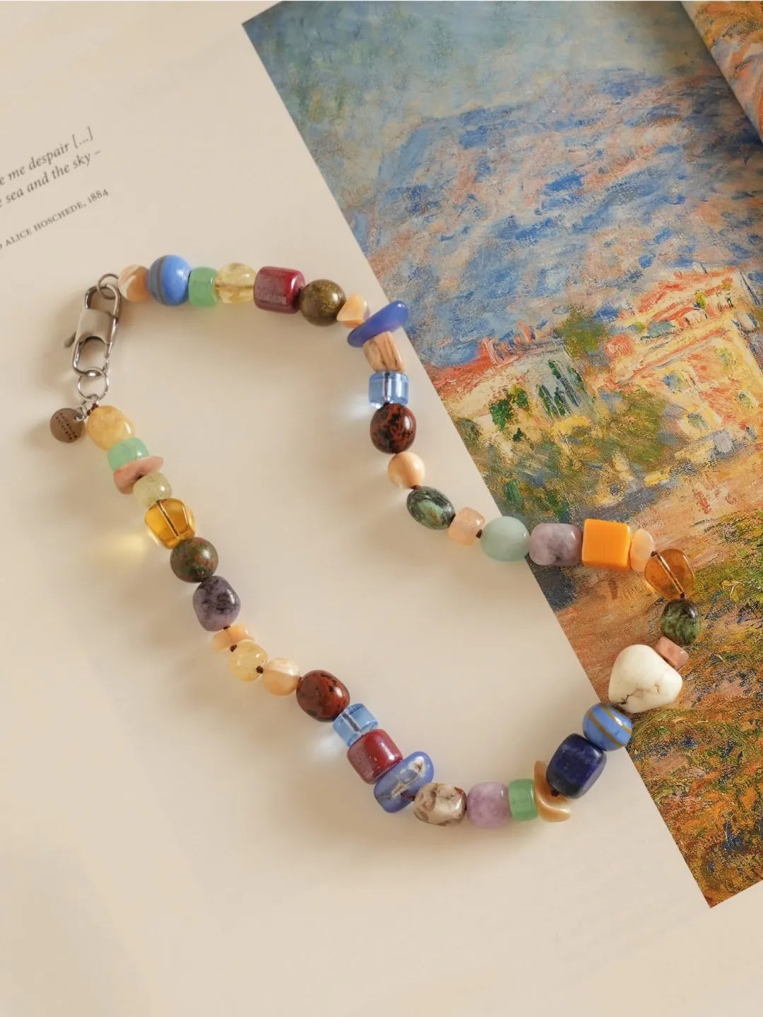 collanine colorate collana ricordi mix pietre dure colorata