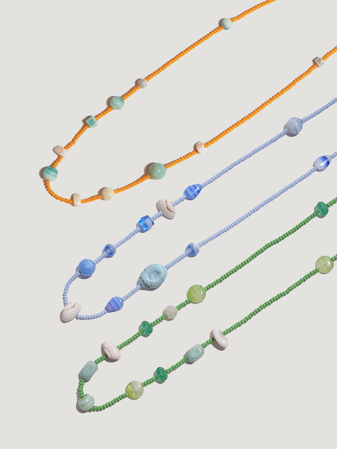 Collanine Colorate x Mosso Arancione