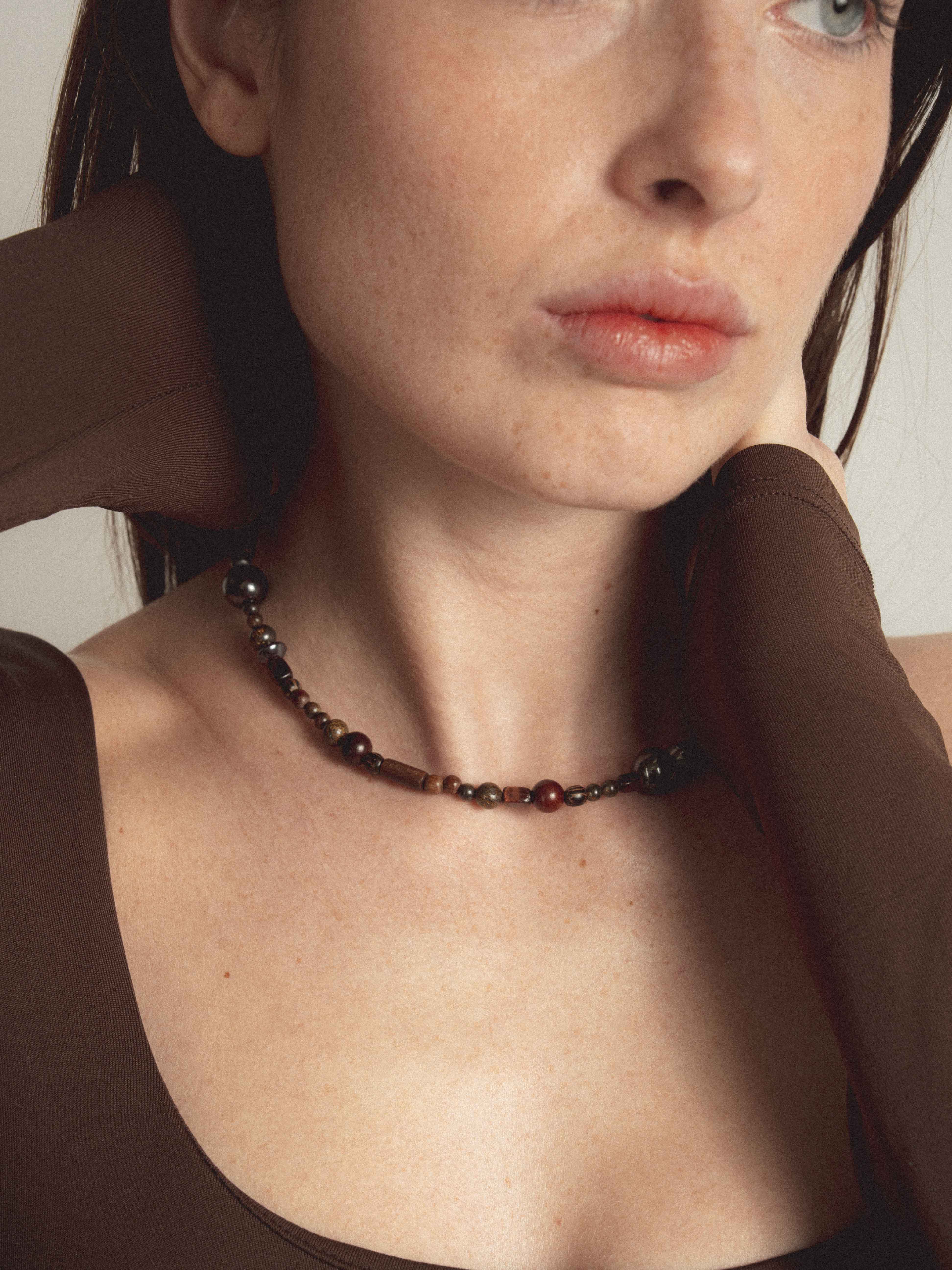 collanine colorate collana mix legno 