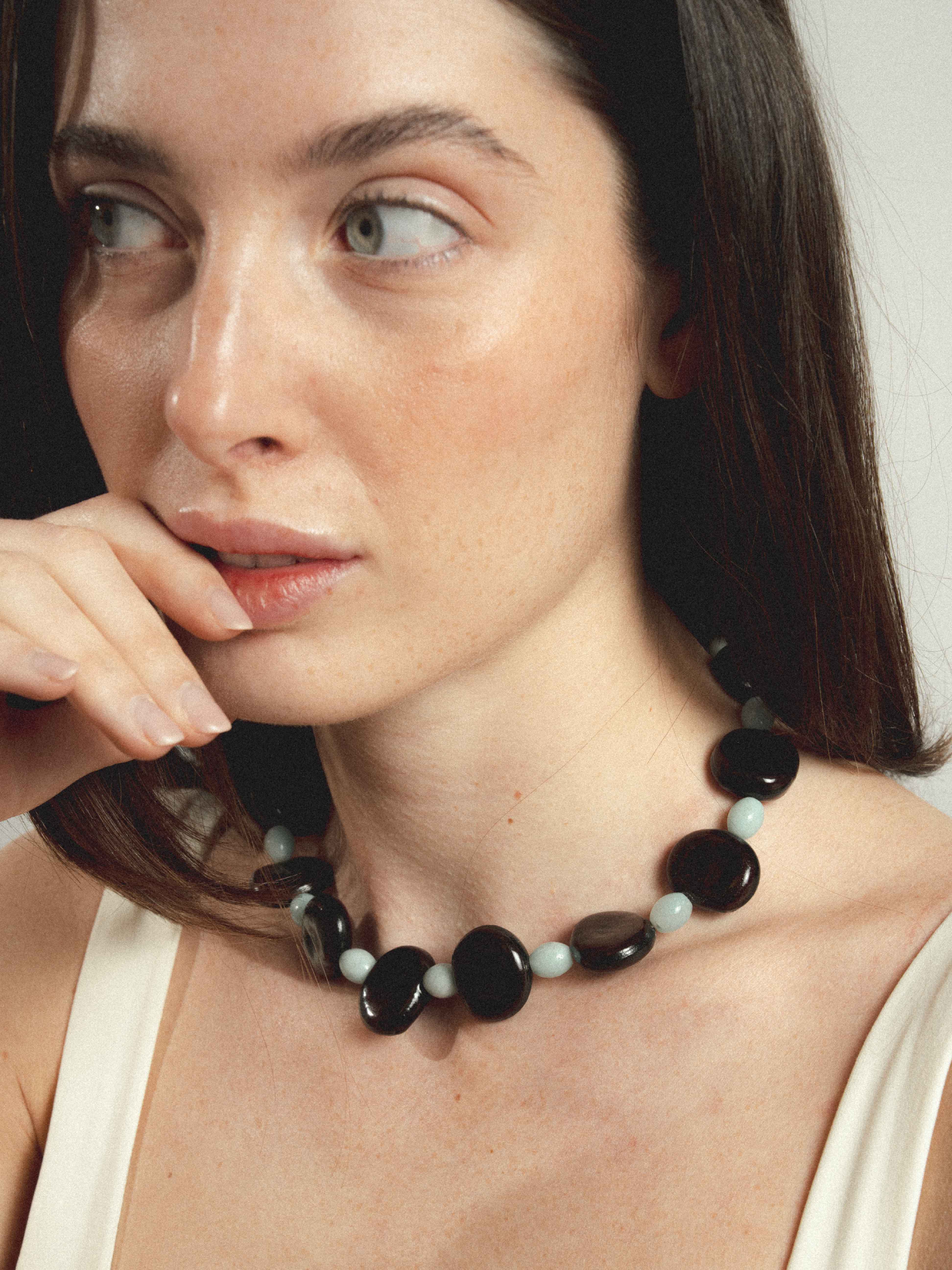 collanine colorate collana con amazzonite e semi