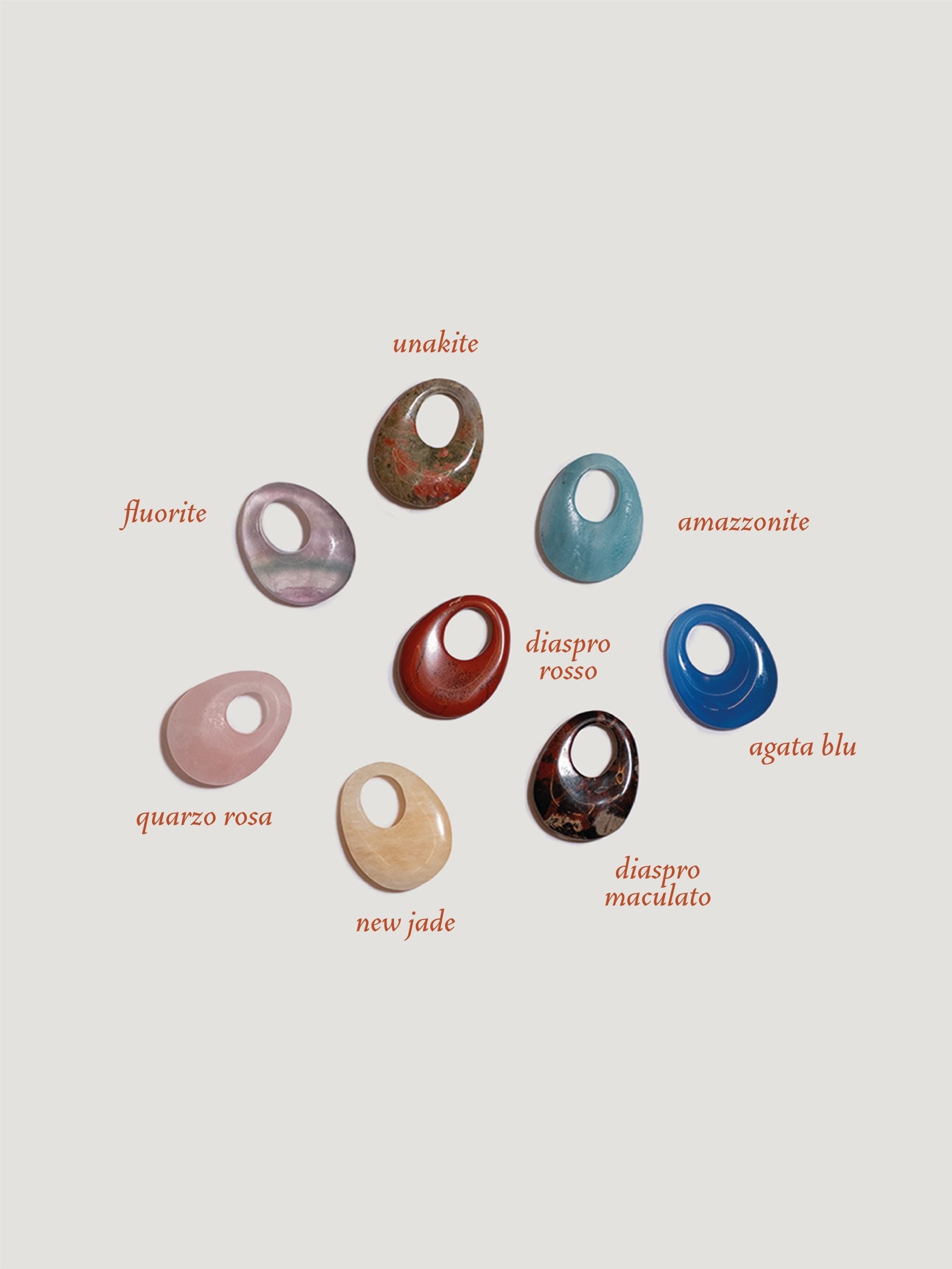 Ciondolo Goccia in pietra dura