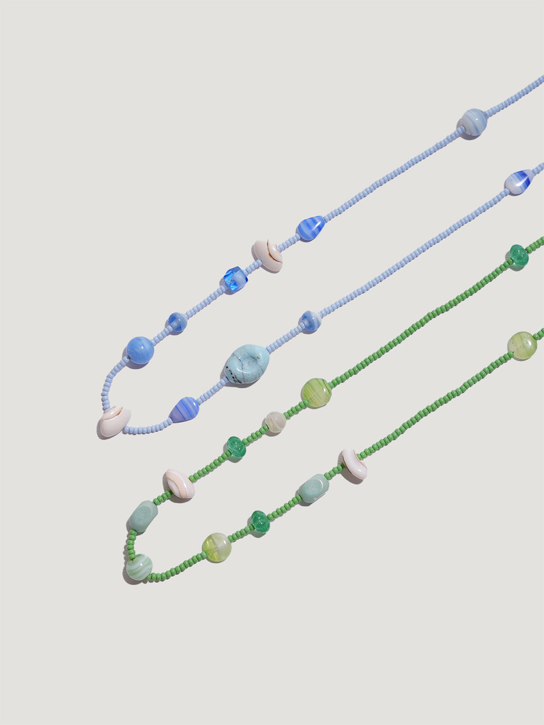 Collanine Colorate x Mosso Celeste